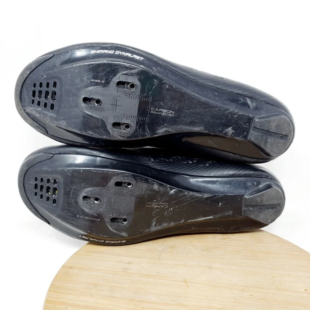 Shimano RP5 BOA Cycling Shoes Mens 44 Road Bike Black Carbon 9.7 US